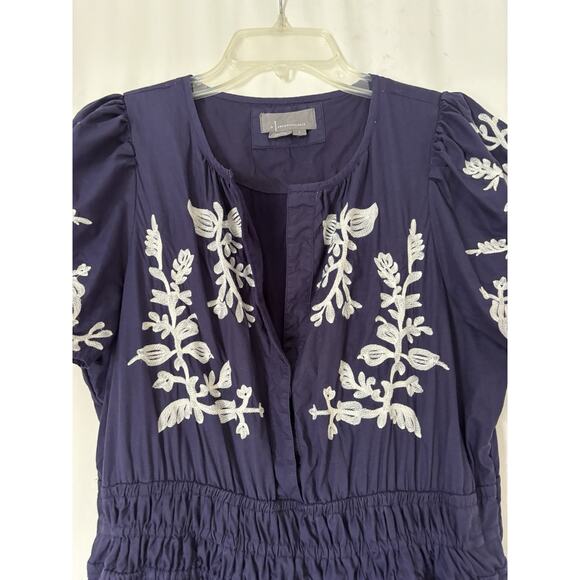 Anthropologie Navy and White Maxi Dress - Picture 6 of 15